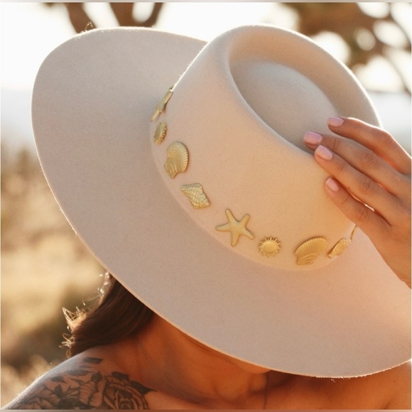 Lack Of Color Accessories - Lack of Color Seaside Wool Wide-Brim Boater Hat